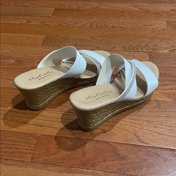 MARELLA White and Silver Women's Sandals size 7 - Picture 5 of 6
